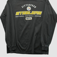 Pittsburgh Steelers 2000s Long Sleeve T-shirt Black Vintage