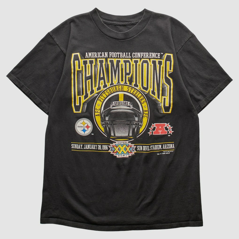 Pittsburgh Steelers 1996 T-shirt Black Vintage