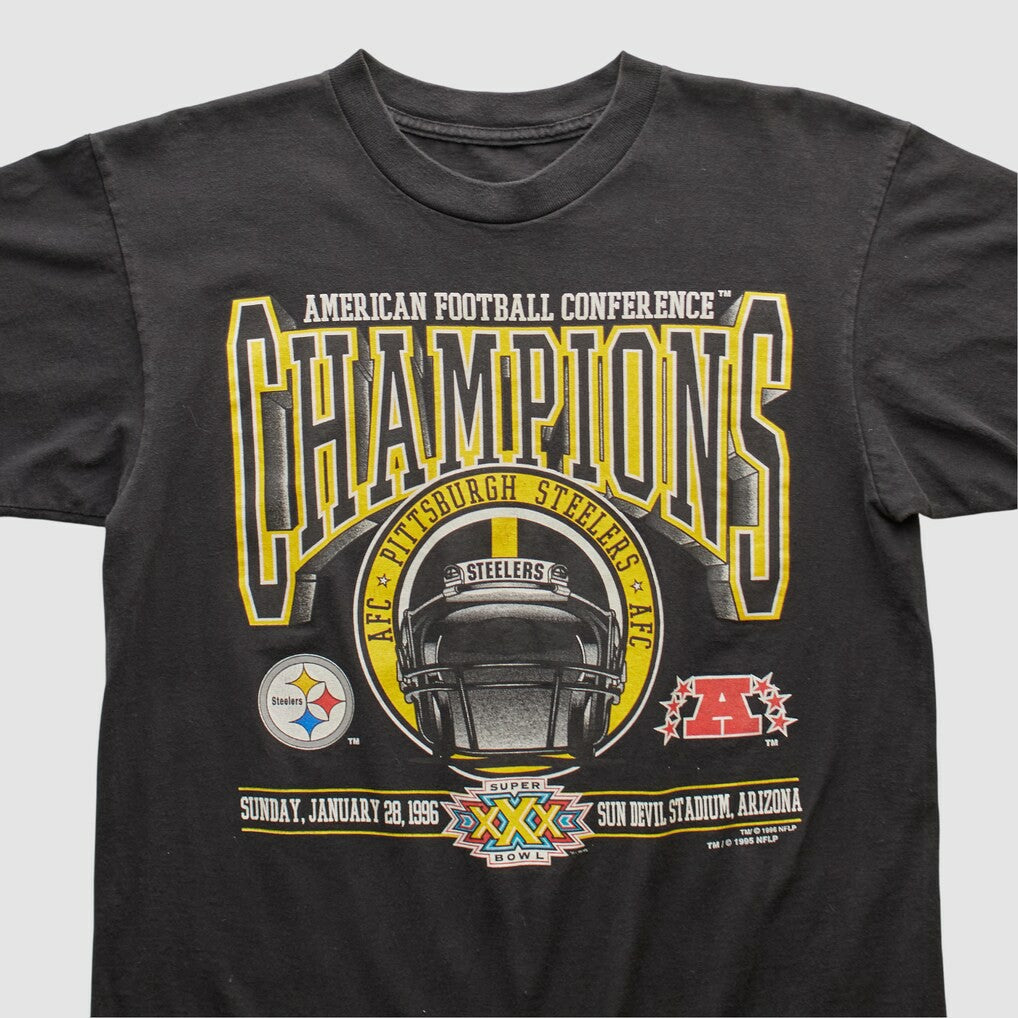 Pittsburgh Steelers 1996 T-shirt Black Vintage