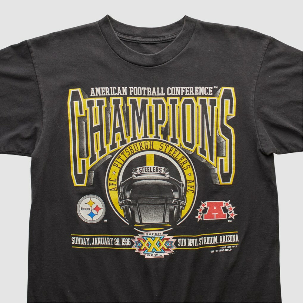 Pittsburgh Steelers 1996 T-shirt Black Vintage