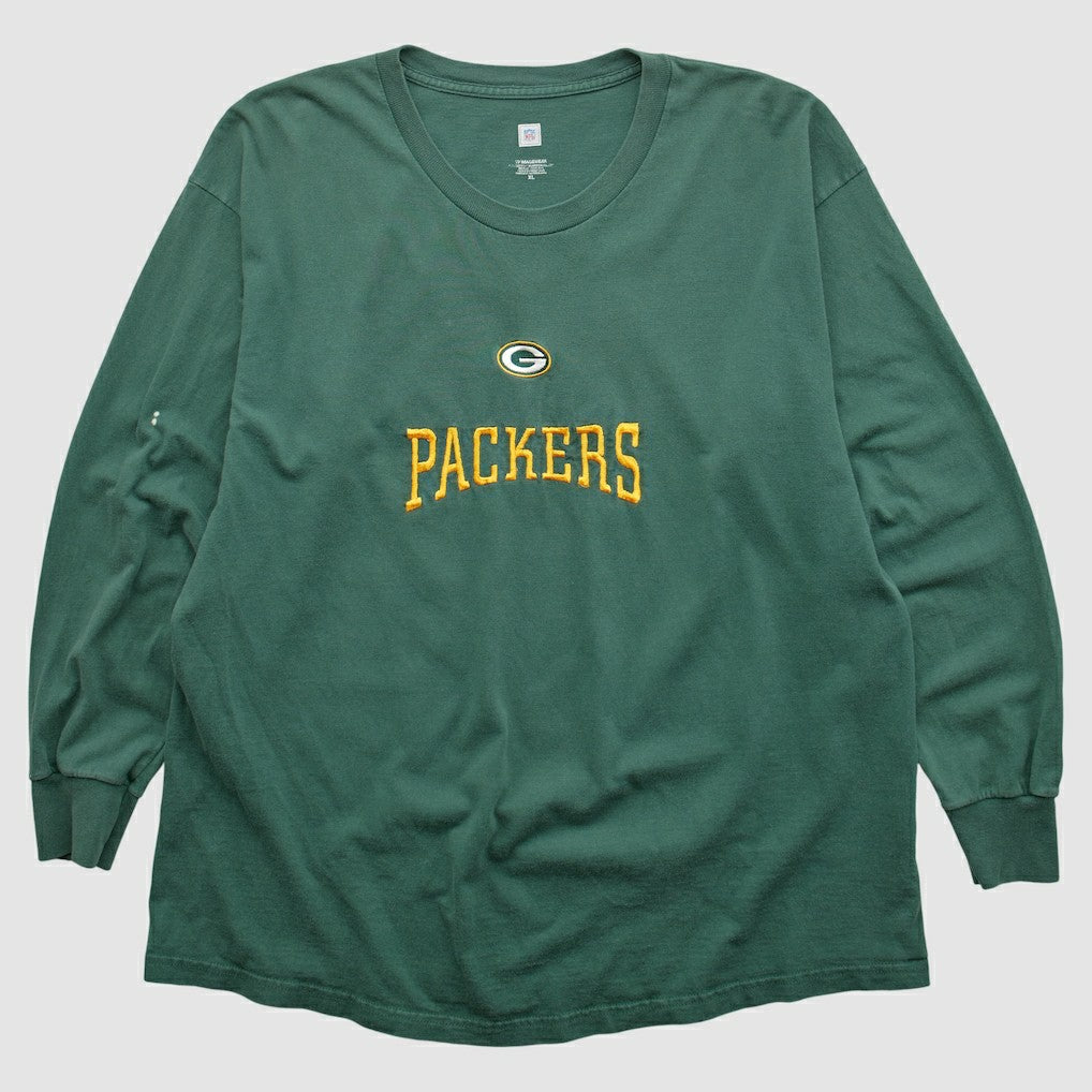 Green Bay Packers NFL 2000s Long Sleeve T-shirt Green Vintage