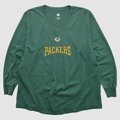 Green Bay Packers NFL 2000s Long Sleeve T-shirt Green Vintage