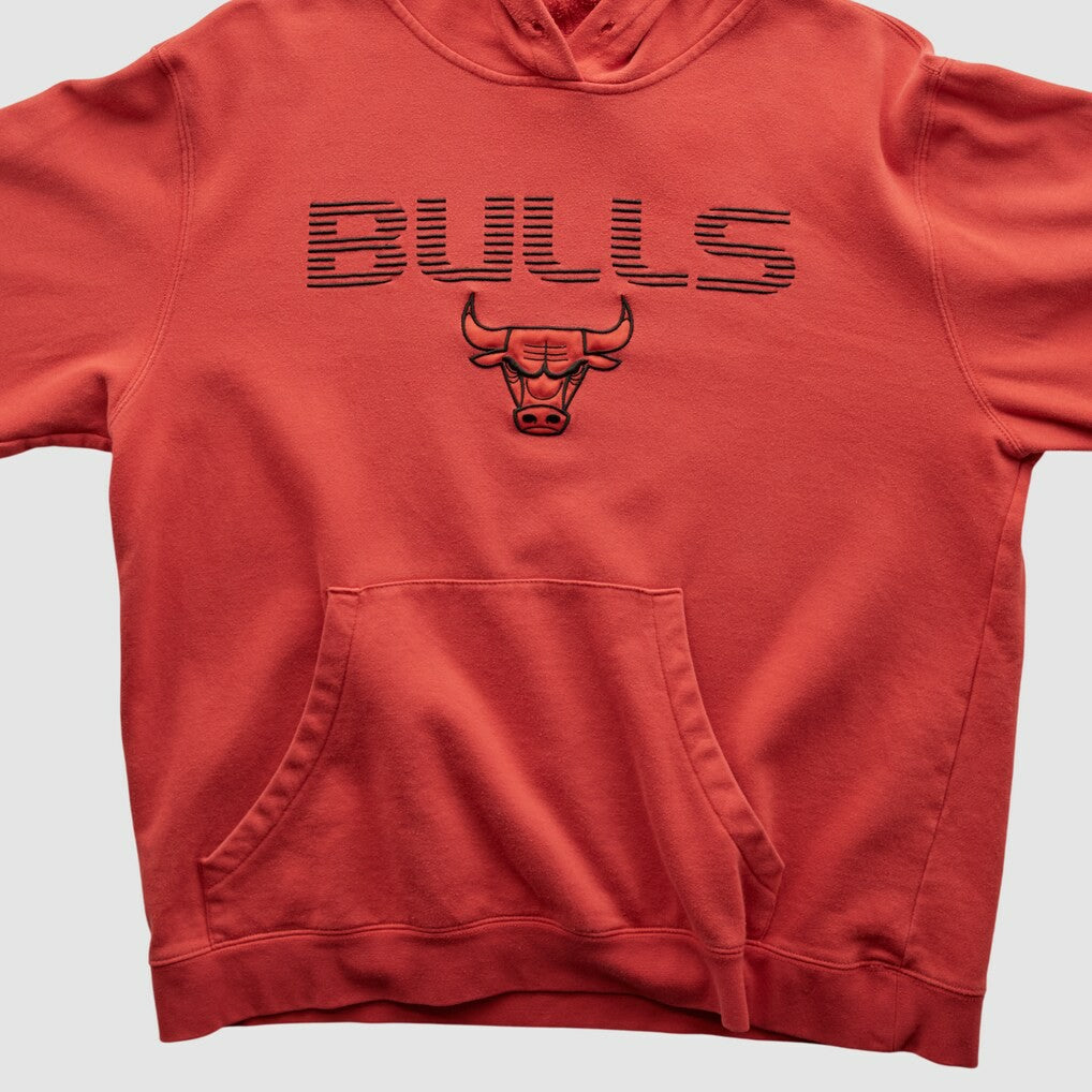 Chicago Bulls 2010s Hooded Pullover Sweatshirt Red Vintage