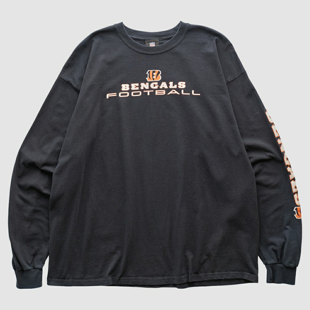Cincinnati Bengals NFL 2010s Long Sleeve T-shirt Black Vintage