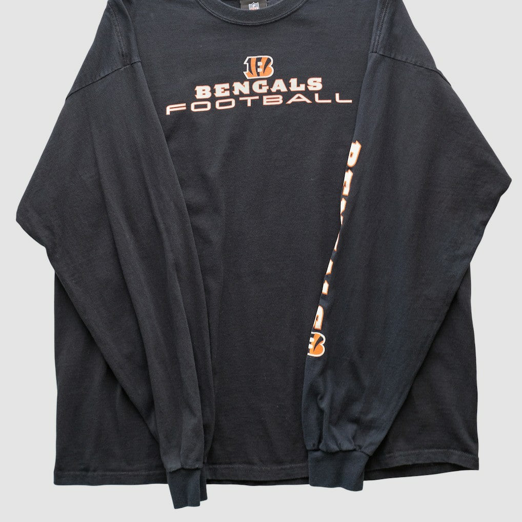 Cincinnati Bengals NFL 2010s Long Sleeve T-shirt Black Vintage