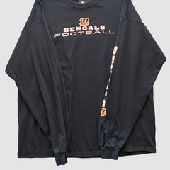 Cincinnati Bengals NFL 2010s Long Sleeve T-shirt Black Vintage