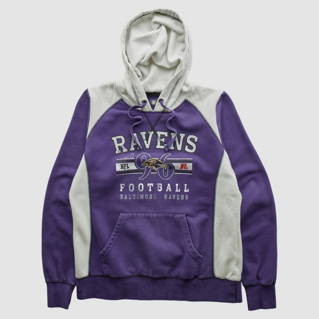 Baltimore Ravens NFL 2010s Hooded Pullover Sweatshirt Purple Vintage