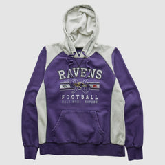 Baltimore Ravens NFL 2010s Hooded Pullover Sweatshirt Purple Vintage