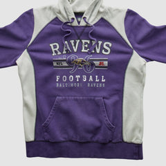 Baltimore Ravens NFL 2010s Hooded Pullover Sweatshirt Purple Vintage