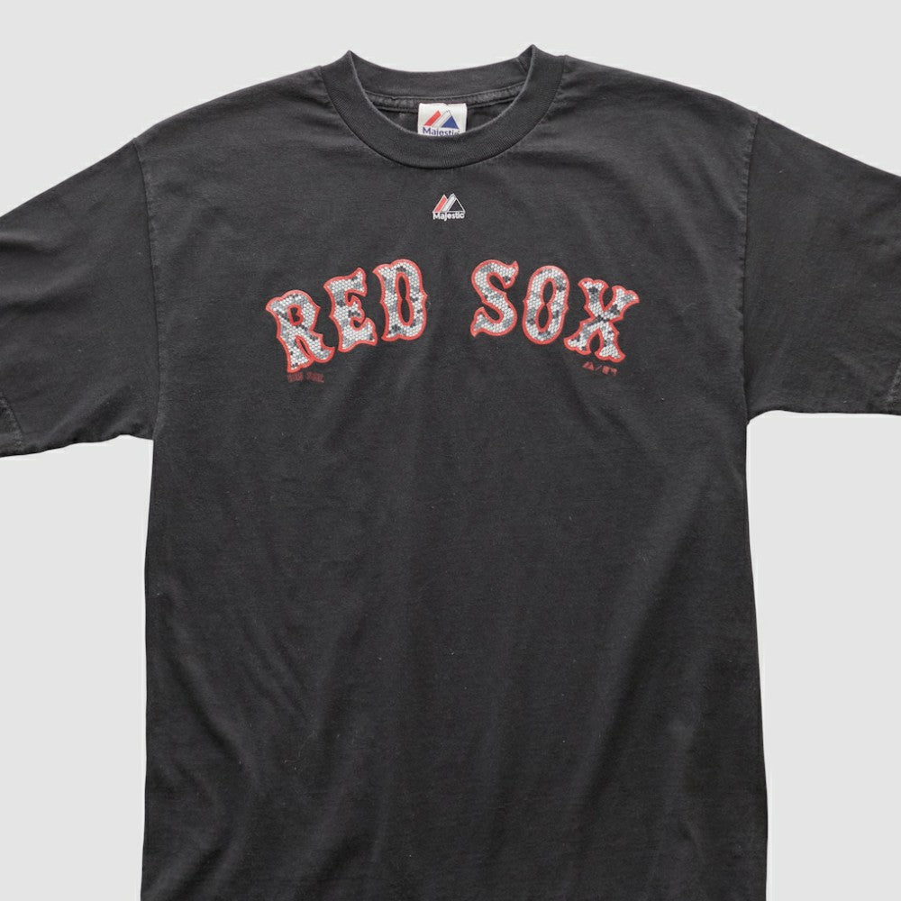 Boston Red Sox Majestic 2010s T-shirt - Black - M by Fanatics Real Vintage T-shirts