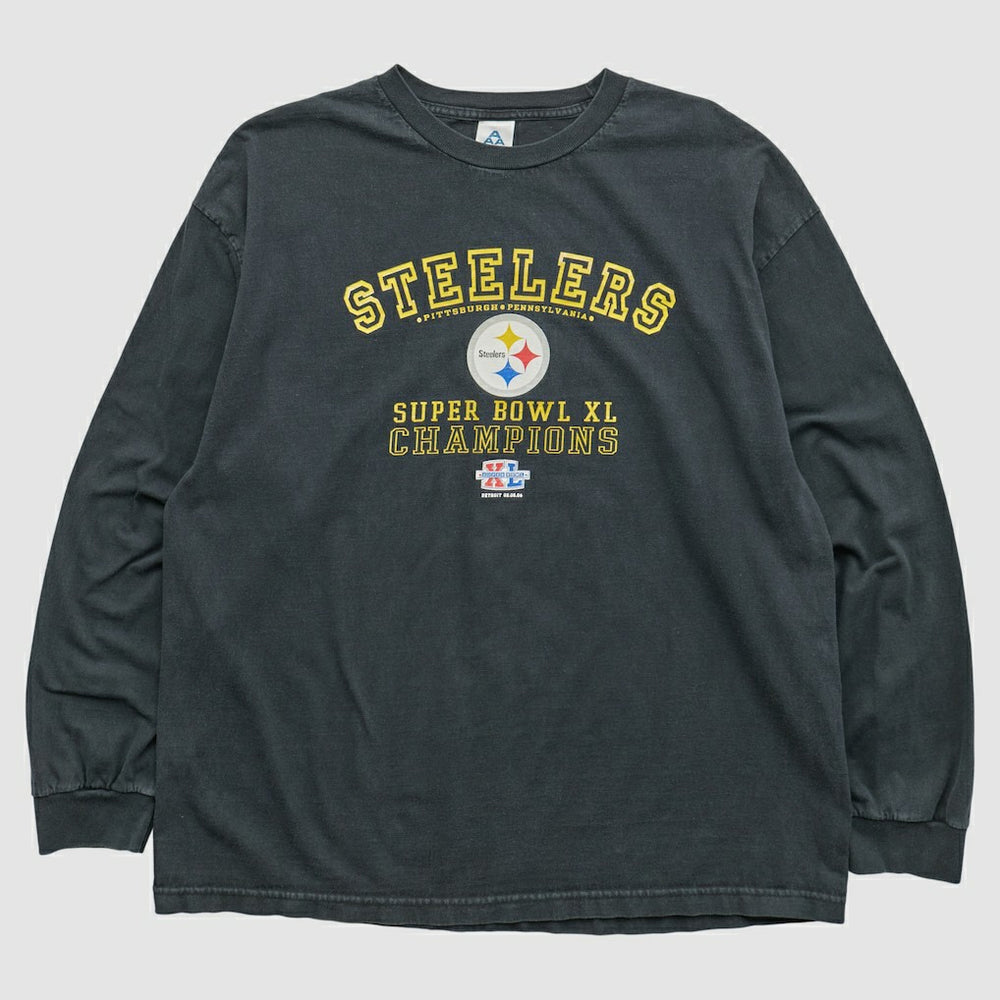 Pittsburgh Steelers Alstyle 2006 Long Sleeve T-shirt Black Vintage