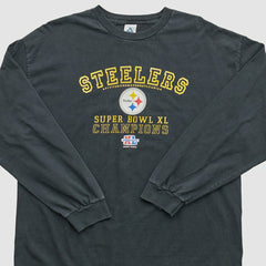 Pittsburgh Steelers Alstyle 2006 Long Sleeve T-shirt Black Vintage