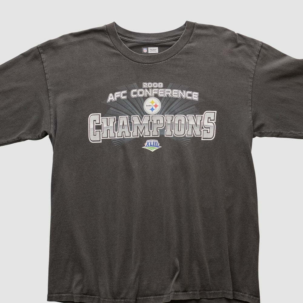 Pittsburgh Steelers NFL 2008 Long Sleeve T-shirt Black Vintage