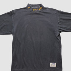 Pittsburgh Steelers 90s Long Sleeve T-shirt Charcoal Vintage