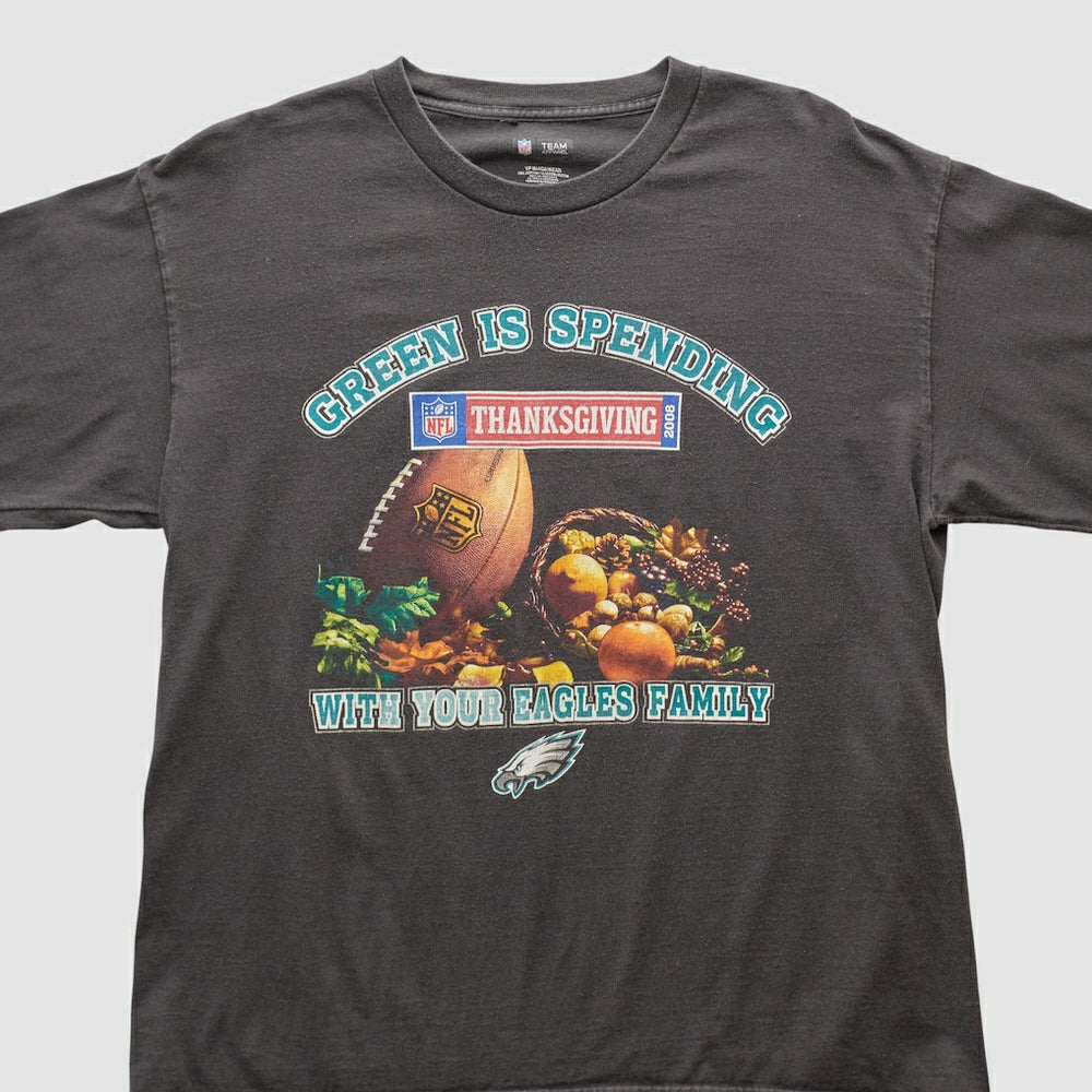 Philadelphia Eagles NFL 2008 Long Sleeve T-shirt Charcoal Vintage