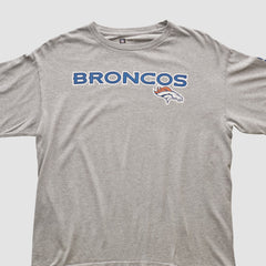 Denver Broncos NFL 2000s Long Sleeve T-shirt Heather Gray Vintage