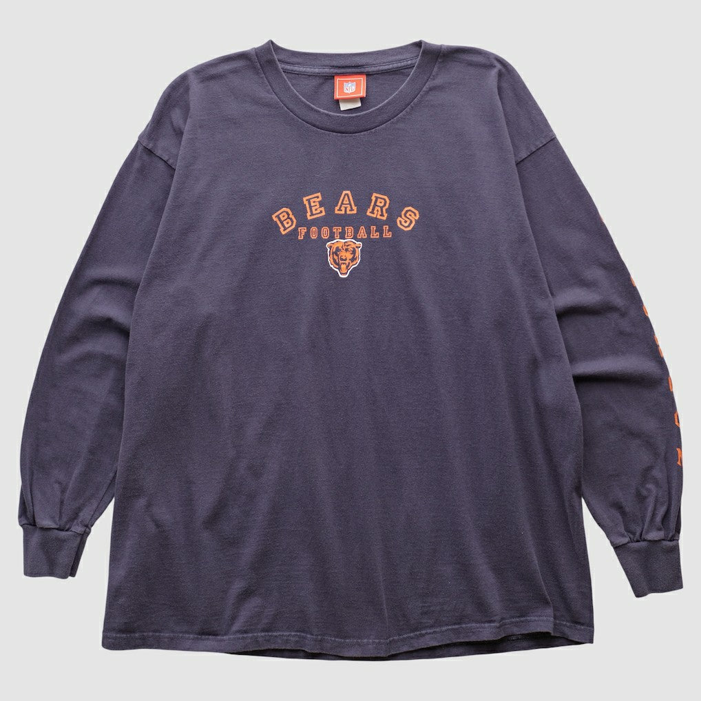 Chicago Bears NFL 2000s Long Sleeve T-shirt Navy Vintage