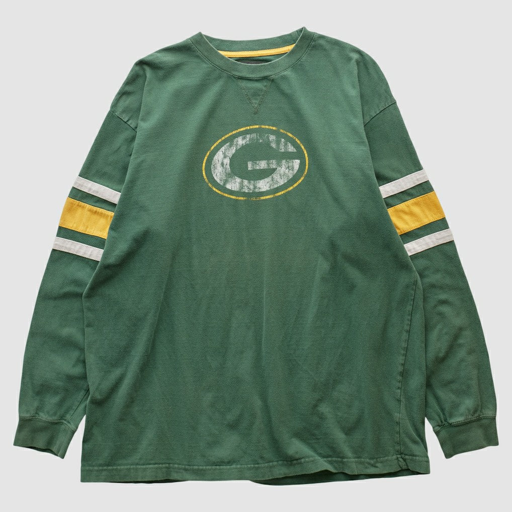 Green Bay Packers NFL 2010s Long Sleeve T-shirt Green Vintage