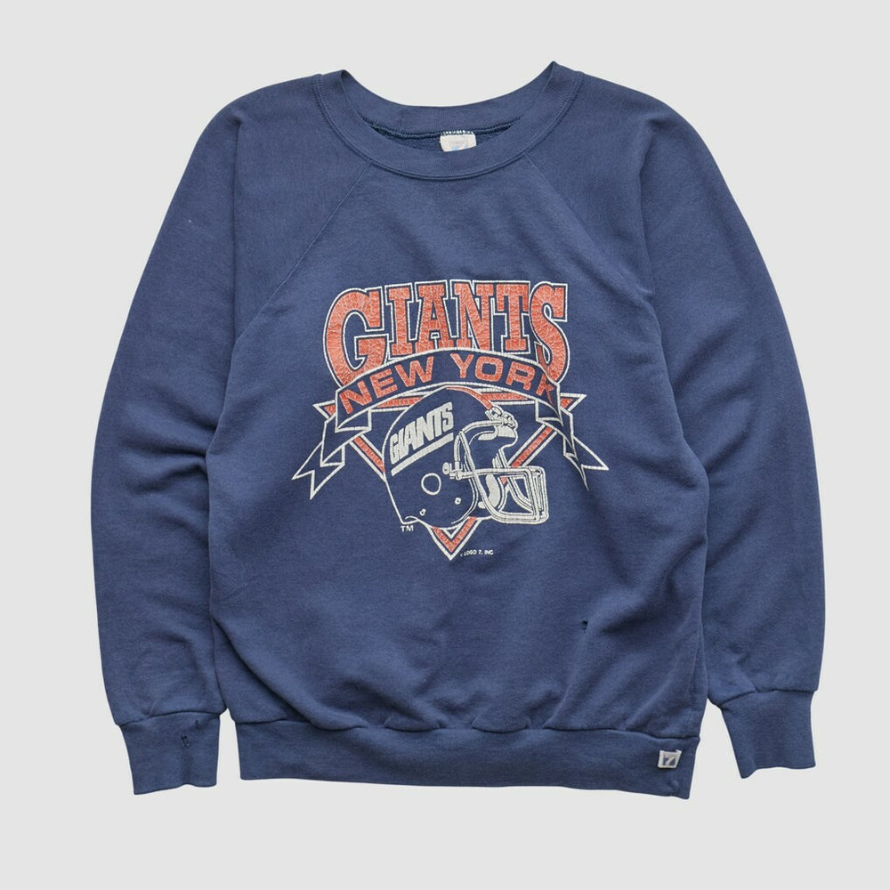 New York Giants Logo Athletic 90s Pullover Sweatshirt Navy Vintage