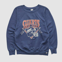New York Giants Logo Athletic 90s Pullover Sweatshirt Navy Vintage