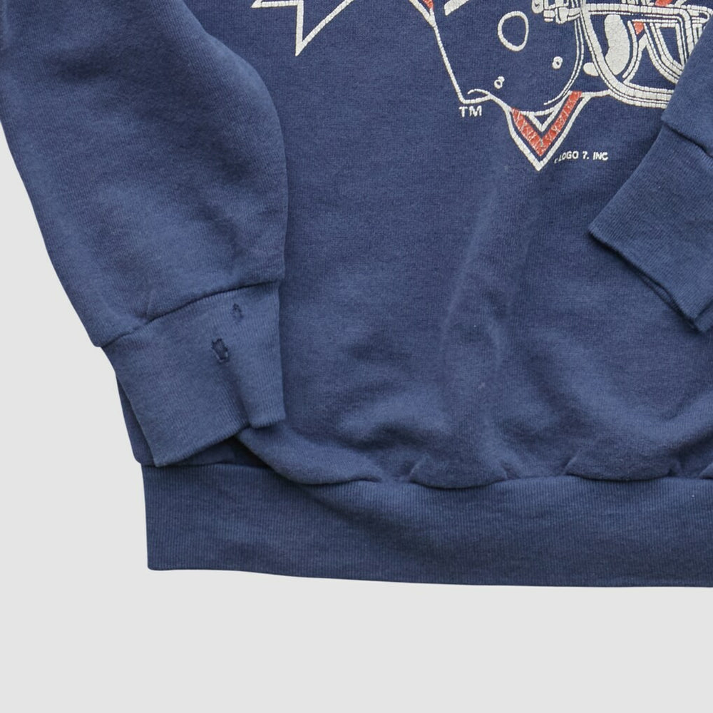 New York Giants Logo Athletic 90s Pullover Sweatshirt Navy Vintage