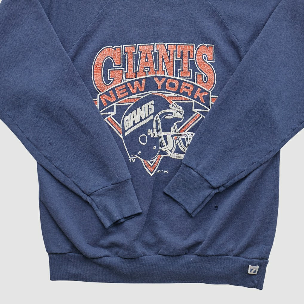 New York Giants Logo Athletic 90s Pullover Sweatshirt Navy Vintage