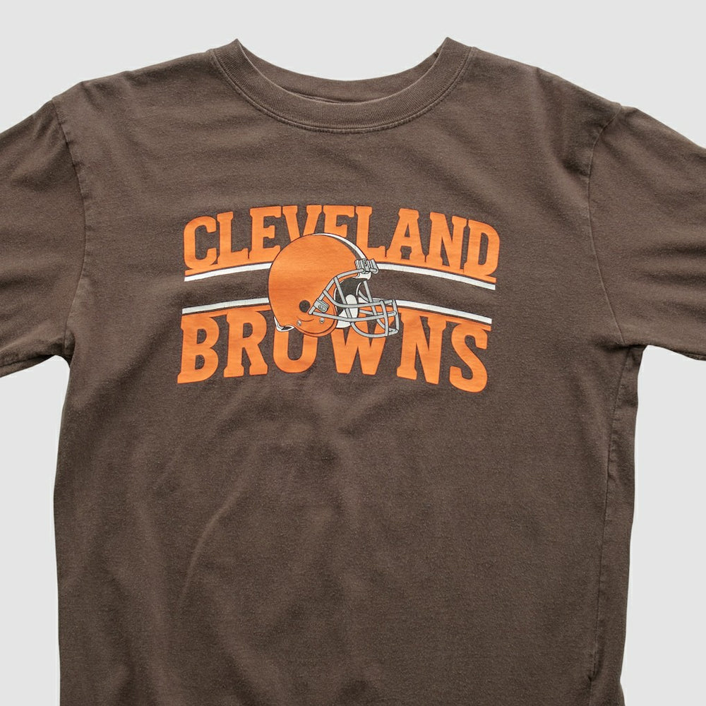 Cleveland Browns Reebok 2000s Long Sleeve T-shirt Brown Vintage