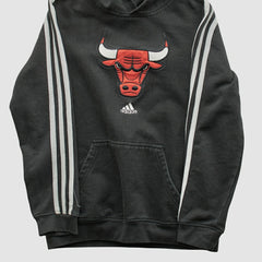 Chicago Bulls 2010s Hooded Sweatshirt Black Vintage