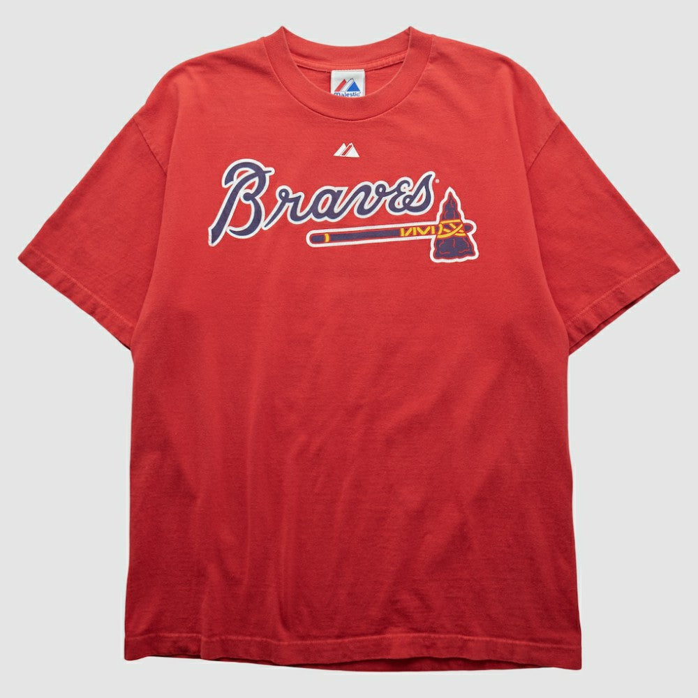 Atlanta Braves Majestic 2010 T-shirt - Red - L by Fanatics Real Vintage T-shirts