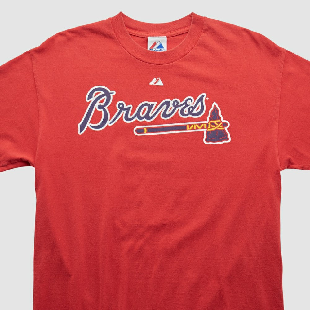 Atlanta Braves Majestic 2010 T-shirt - Red - L by Fanatics Real Vintage T-shirts