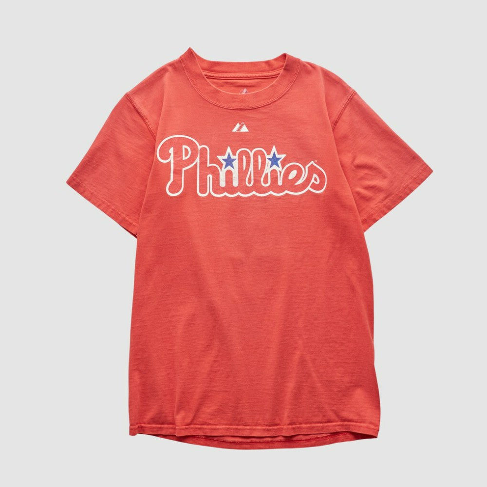 Philadelphia Phillies Majestic 2009 T-shirt - Red - S by Fanatics Real Vintage T-shirts