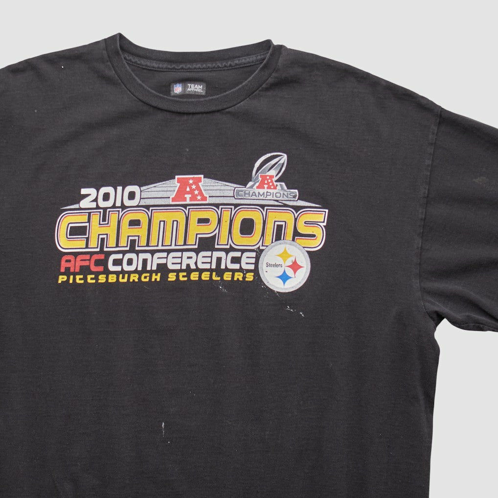 Pittsburgh Steelers NFL 2010 T-shirt Black Vintage