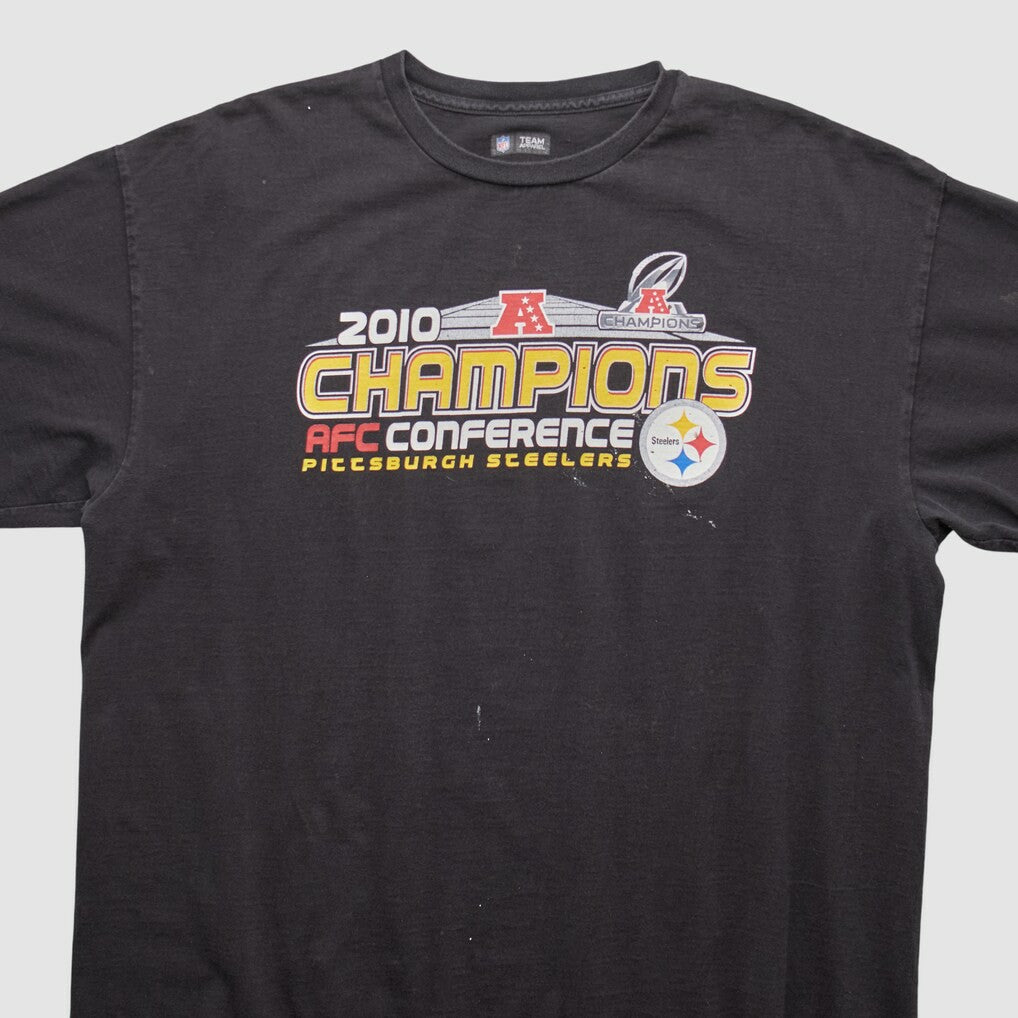 Pittsburgh Steelers NFL 2010 T-shirt Black Vintage