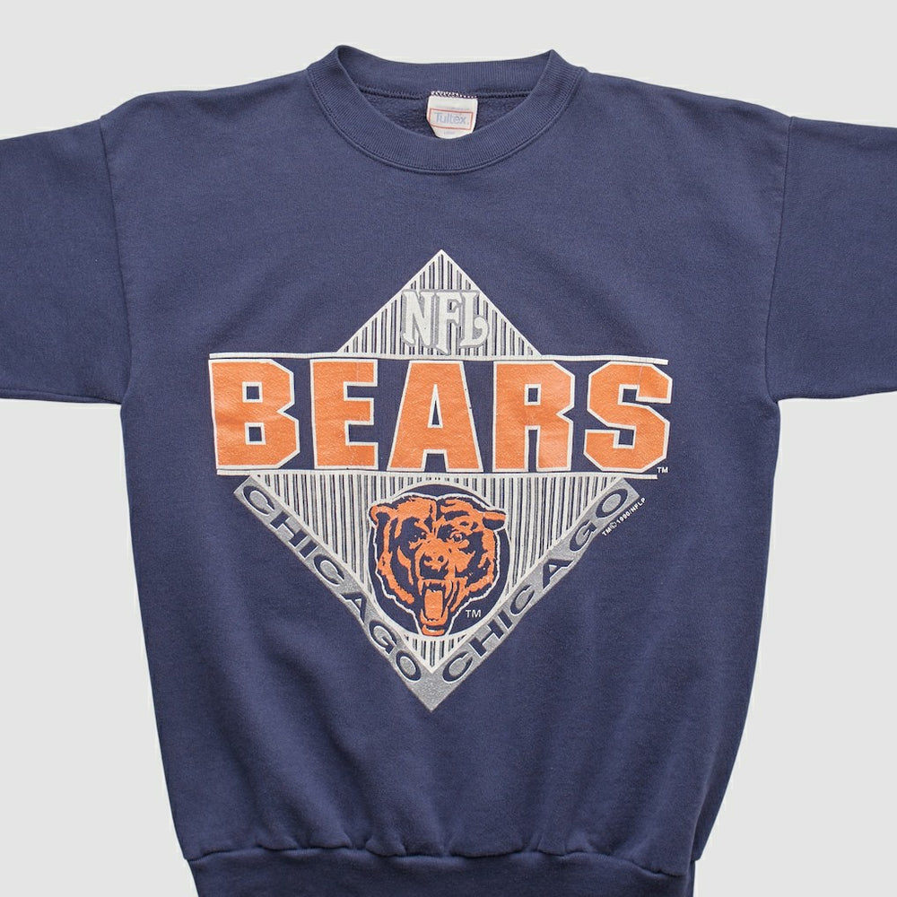 Chicago Bears Tultex 90s Pullover Sweatshirt Navy Vintage