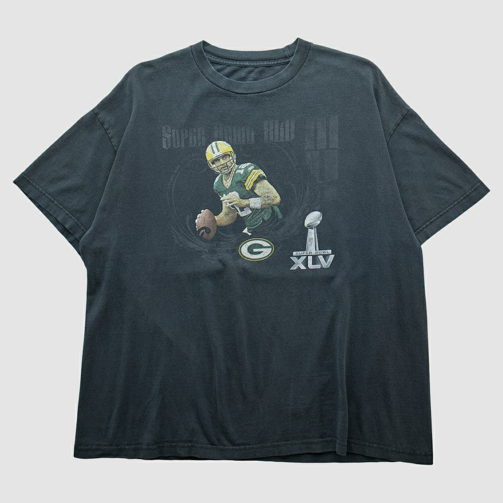 Green Bay Packers Reebok 2011 T-shirt Charcoal Vintage