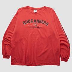 Tampa Bay Buccaneers NFL 2000s Long Sleeve T-shirt Red Vintage