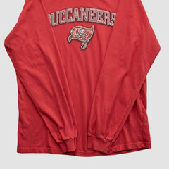 Tampa Bay Buccaneers Reebok 2000s Long Sleeve T-shirt Red Vintage