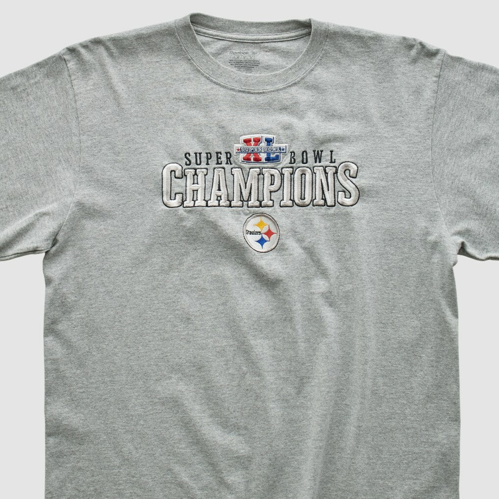 Pittsburgh Steelers Reebok 2006 Long Sleeve T-shirt Gray Vintage