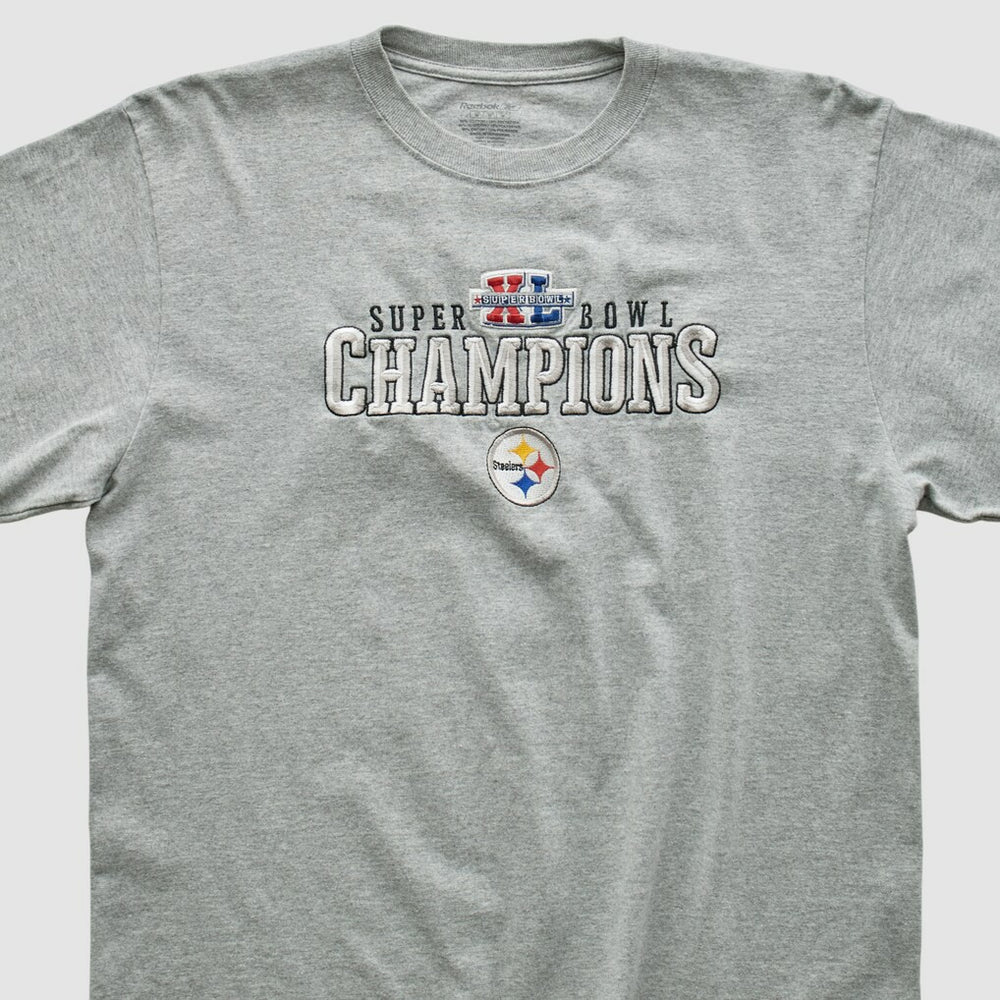 Pittsburgh Steelers Reebok 2006 Long Sleeve T-shirt Gray Vintage