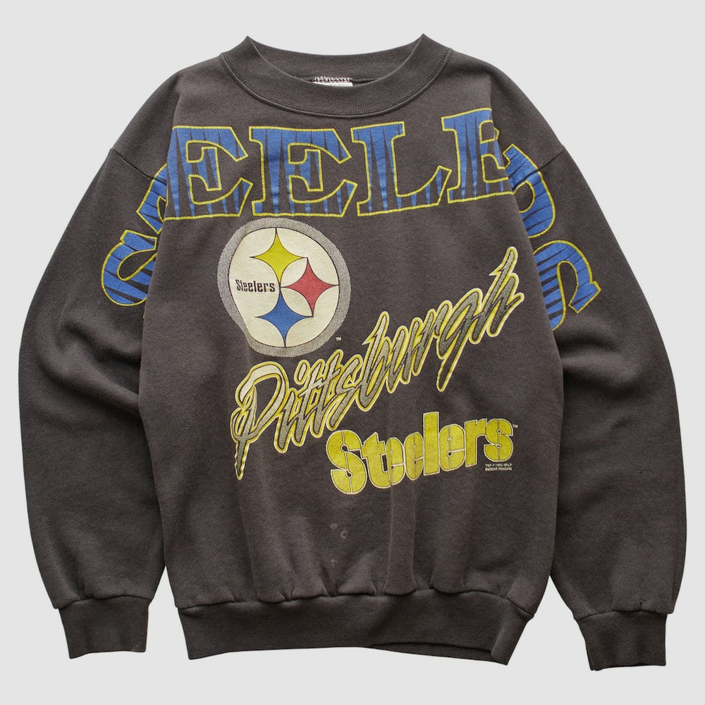 Pittsburgh Steelers Tultex 1994 Pullover Sweatshirt Charcoal Vintage