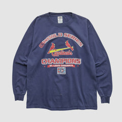 St. Louis Cardinals Delta 2006 Long Sleeve T-shirt - Navy - M by Fanatics Real Vintage T-shirts