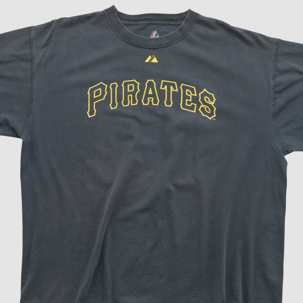 Pittsburgh Pirates Majestic 2000s T-shirt - Charcoal - 3XL by Fanatics Real Vintage T-shirts