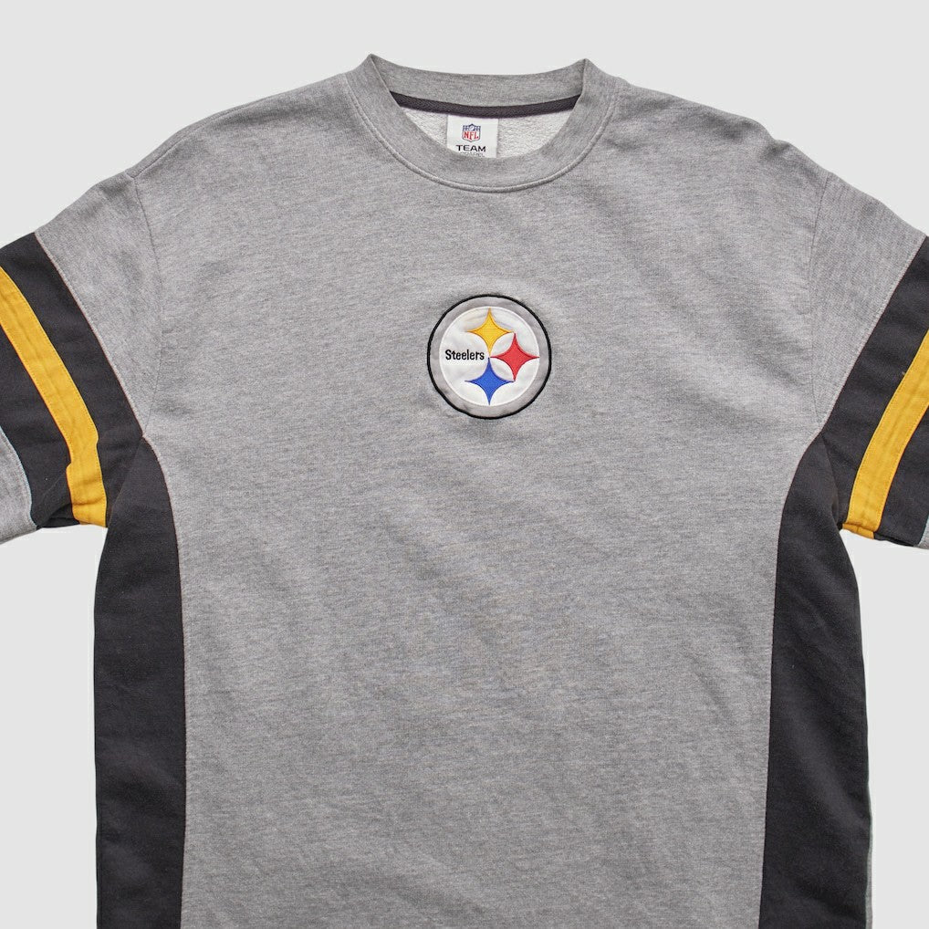 Pittsburgh Steelers NFL 2010s Pullover Sweatshirt Heather Gray Vintage