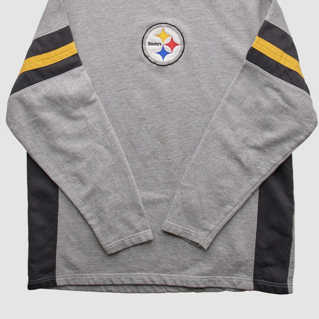 Pittsburgh Steelers NFL 2010s Pullover Sweatshirt Heather Gray Vintage