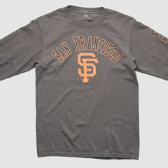 San Francisco Giants MLB 2000s Long Sleeve T-shirt - Dark Heather Gray - S by Fanatics Real Vintage T-shirts