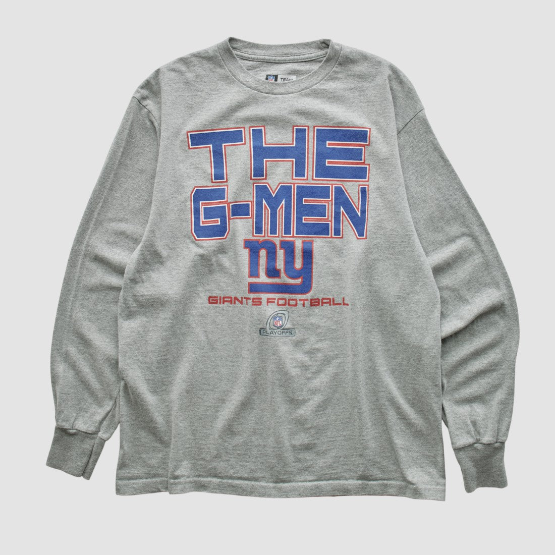 New York Giants NFL 2010s Long Sleeve T-shirt Heather Gray Vintage