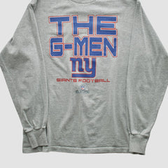 New York Giants NFL 2010s Long Sleeve T-shirt Heather Gray Vintage