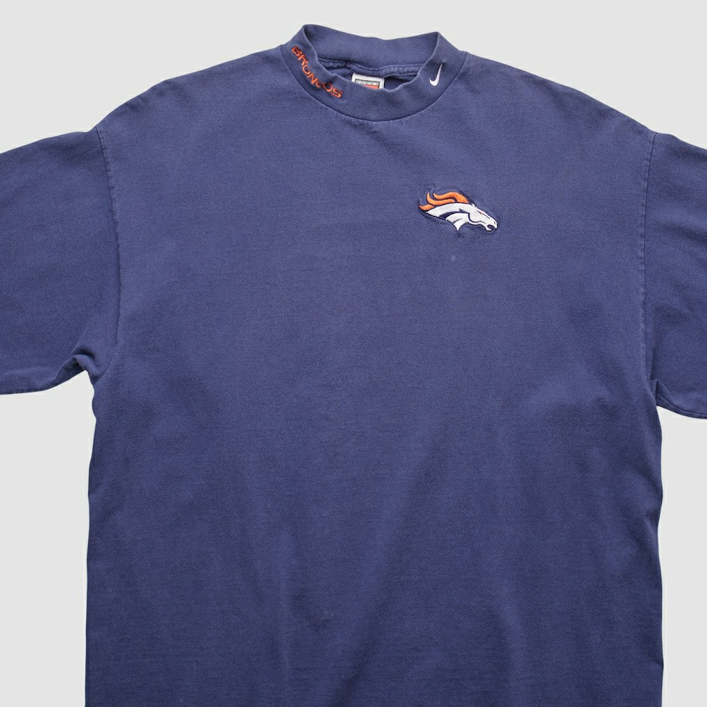 Denver Broncos 90s Pullover Sweatshirt Navy Vintage