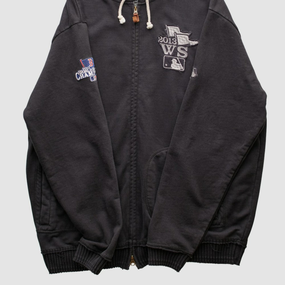 Boston Red Sox Majestic 2013 Hooded Full Zip Sweatshirt - Black - 2XL by Fanatics Real Vintage Sweatshirts