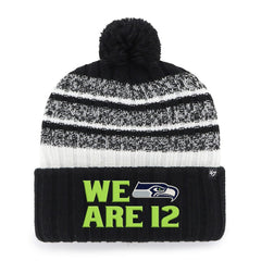 Seattle Seahawks '47 Local Cuffed Knit Hat with Pom Black